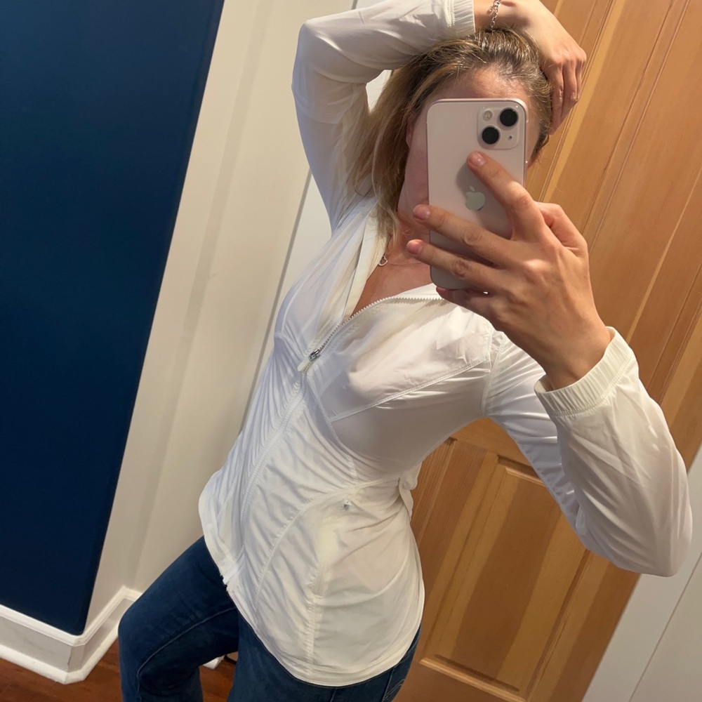 Lululemon cycling jacket with hood